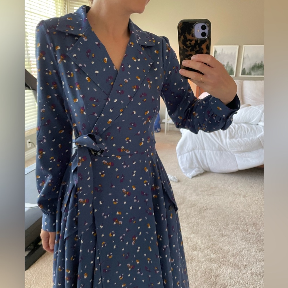 Cute rare Chrishelle Lim floral trench dress (partnership with Nordstrom)